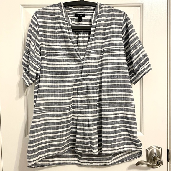 J.Crew short sleeved Cotton Hi-lo Tunic size S - Picture 3 of 5